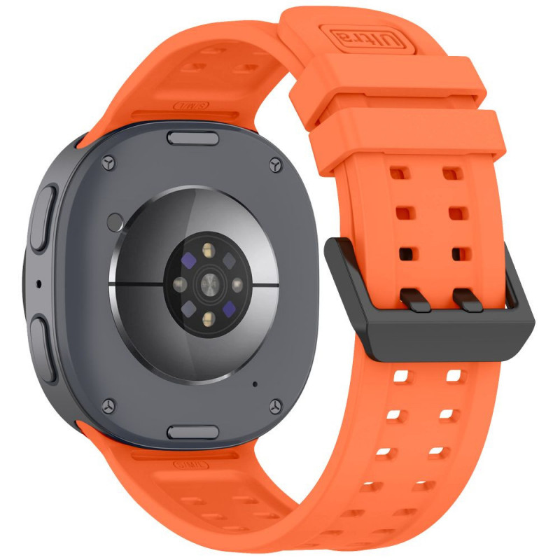 Tech-Protect silikoninen Air-ranneke Samsung Galaxy Watch 8 / 9 / Classic 40 / 44 / 46 mm -kelloille, tangeriinin oranssi
