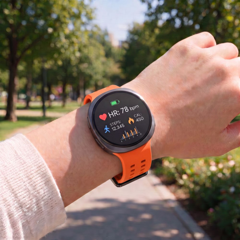 Tech-Protect silikoninen Air-ranneke Samsung Galaxy Watch 8 / 9 / Classic 40 / 44 / 46 mm -kelloille, tangeriinin oranssi