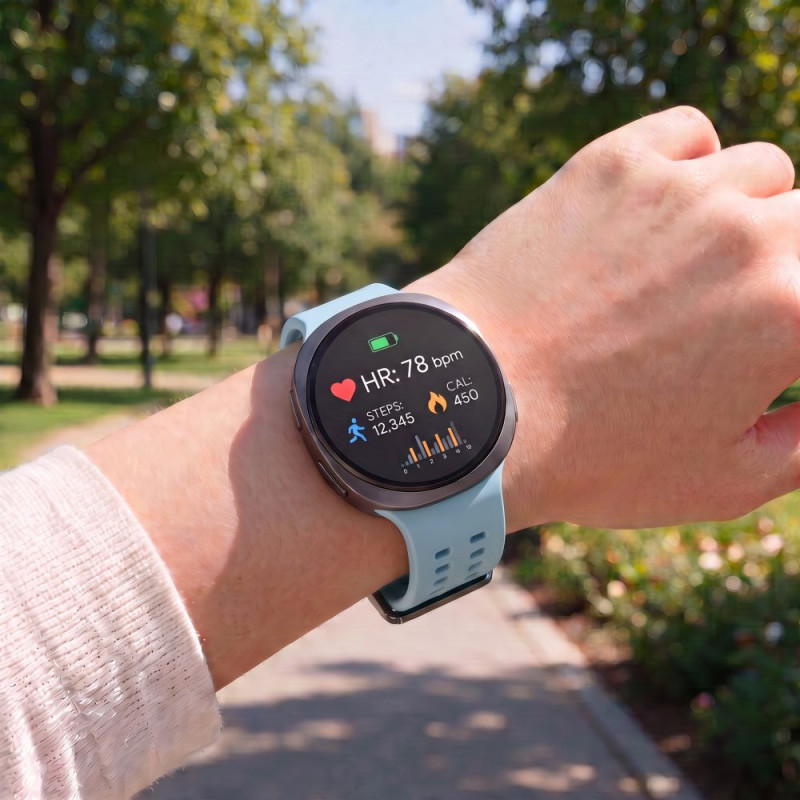 Tech-Protect silikoninen Air-ranneke Samsung Galaxy Watch 8 / 9 / Classic 40 / 44 / 46 mm -kelloille, vaaleansininen