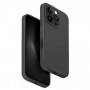 UNIQ Lino Hue -kuori Apple iPhone 16 Pro -puhelimelle, Magclick-lataus, hiilen harmaa