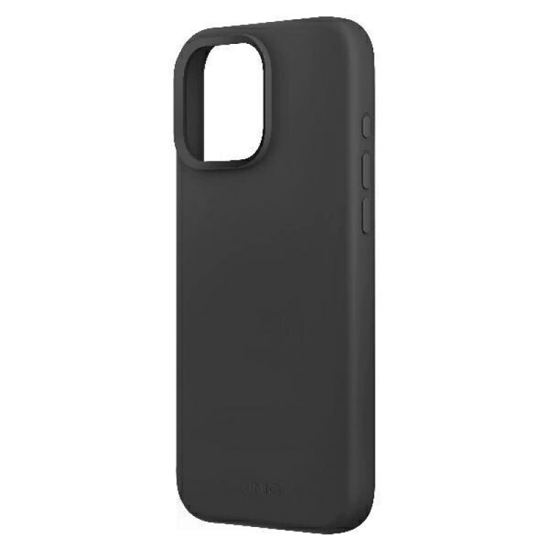UNIQ Lino Hue -kuori Apple iPhone 16 Pro -puhelimelle, Magclick-lataus, hiilen harmaa