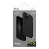 UNIQ Lino Hue -kuori Apple iPhone 16 Pro -puhelimelle, Magclick-lataus, hiilen harmaa
