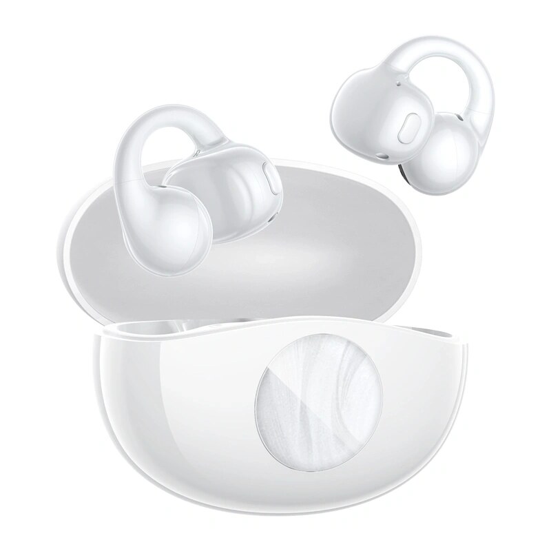QCY Crossky C50i langattomat avoimen korvan kuulokkeet, Bluetooth 6.0, valkoinen