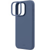 UNIQ Lino Hue -kotelo Apple iPhone 15 Pro Max -puhelimelle, MagClick-lataus, laivastonsininen