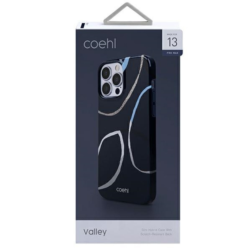 UNIQ Coehl Valley -suojakotelo Apple iPhone 13 Pro Max -puhelimelle, Deep Navy