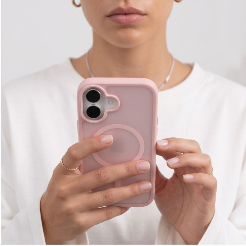 Tech-Protect BasicMag MagSafe -kuori Apple iPhone 17 -puhelimelle, matta pinkki
