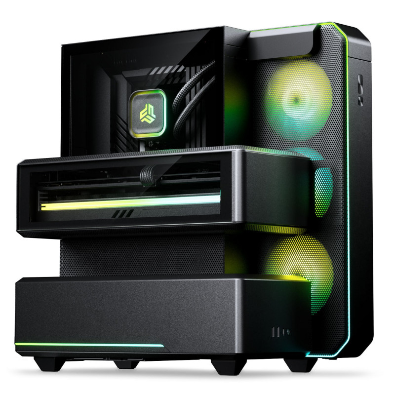 Phanteks EX5 Midi Tower -tietokonekotelo, ATX, Direct Cooling, musta