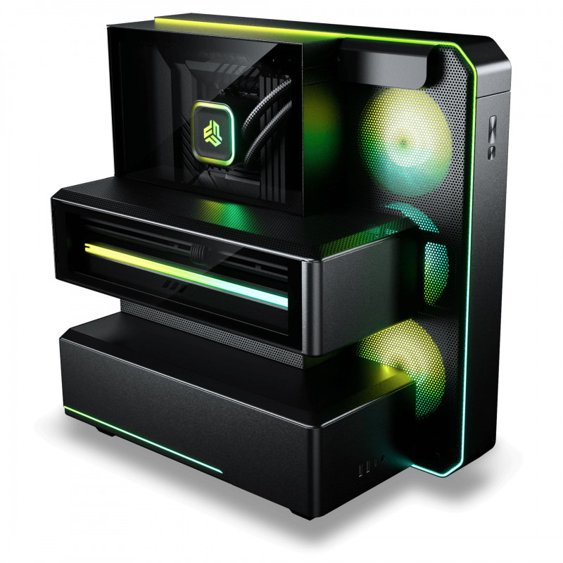 Phanteks EX5 Midi Tower -tietokonekotelo, ATX, Direct Cooling, musta
