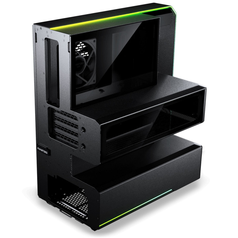 Phanteks EX5 Midi Tower -tietokonekotelo, ATX, Direct Cooling, musta