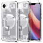 Spigen Ultra Hybrid Mag MagSafe -suojakotelo Apple iPhone 17e / 16e -puhelimelle, Zero One, valkoinen