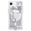Spigen Ultra Hybrid Mag MagSafe -suojakotelo Apple iPhone 17e / 16e -puhelimelle, Zero One, valkoinen