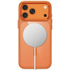 Tech-Protect Magmat MagSafe CC -suojakotelo Apple iPhone 17 Pro Max / 18 Pro Max -puhelimelle, Cosmic Orange / kirkas