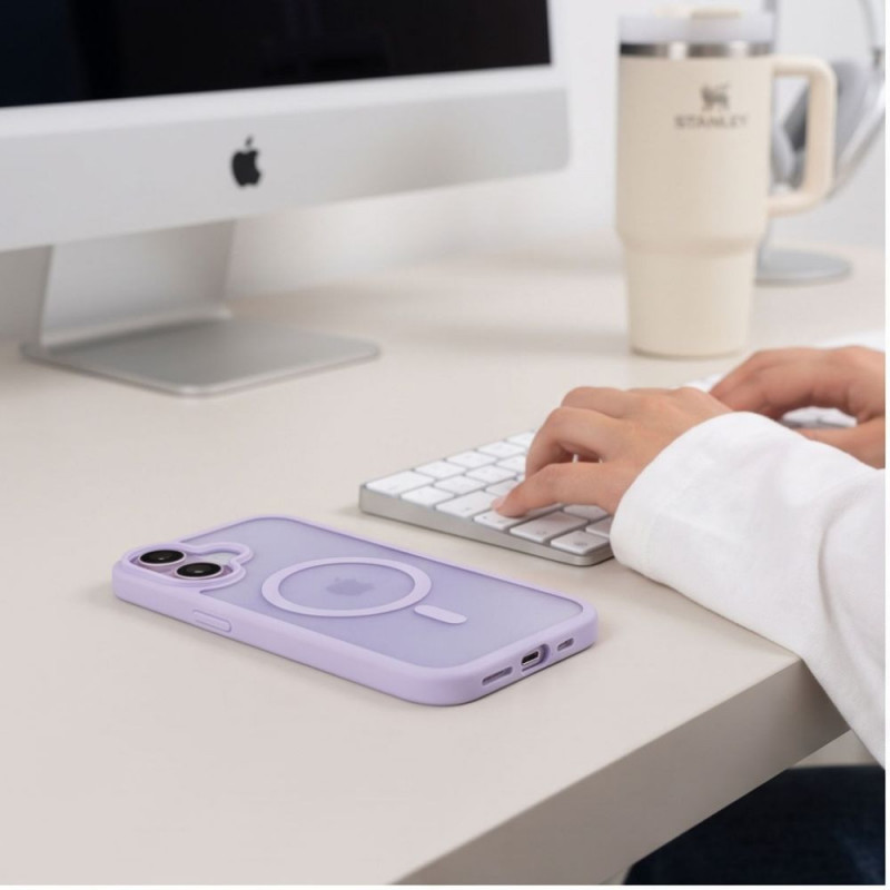 Tech-Protect BasicMag MagSafe -kuori Apple iPhone 17:lle, matta laventeli