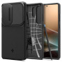 Spigen Optik Armor -suojakotelo Samsung Galaxy S25 Ultra -puhelimelle, musta