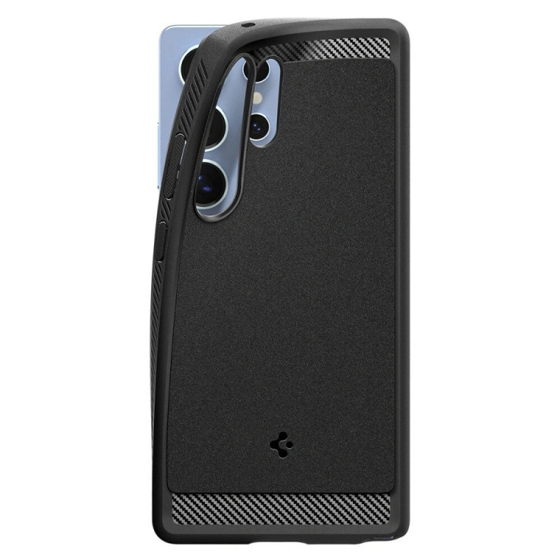 Spigen Rugged Armor Mag MagSafe -suojakotelo Samsung Galaxy S25 Ultra -puhelimelle, matta musta