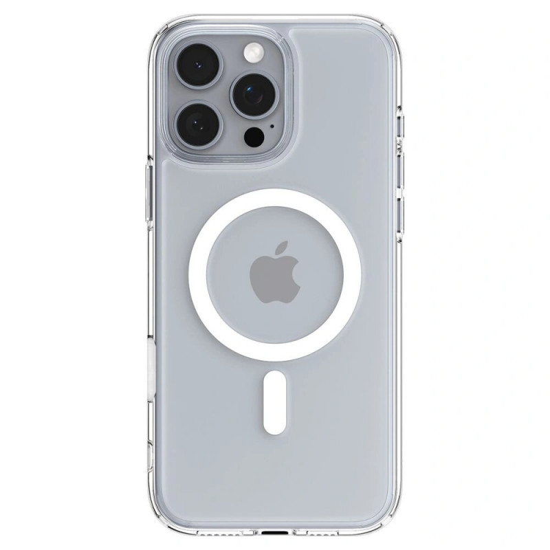 Spigen Ultra Hybrid T Mag MagSafe -suojakotelo Apple iPhone 16 Pro -puhelimelle, valkoinen