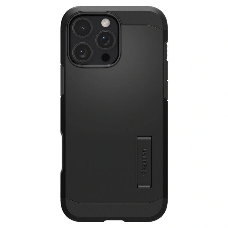 Spigen Tough Armor T Mag MagSafe -suojakotelo Apple iPhone 16 Pro Max -puhelimelle, musta