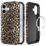 Tech-Protect Lamano MagSafe -kuori Apple iPhone 17:lle, Exotic Touch, ruskea ja beige