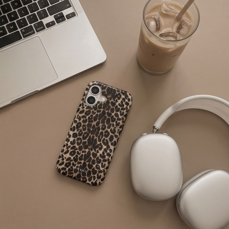 Tech-Protect Lamano MagSafe -kuori Apple iPhone 17:lle, Exotic Touch, ruskea ja beige
