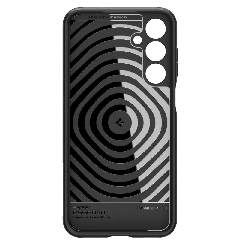 Spigen Essential SandBlast -suojakotelo Samsung Galaxy M35 5G -puhelimelle, matta musta