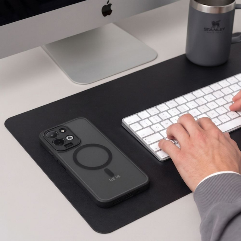Tech-Protect Magmat MagSafe -suojakotelo Xiaomi Redmi 17 4G / 5G -puhelimelle, matta musta