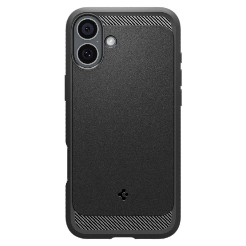 Spigen Rugged Armor Mag MagSafe -suojakotelo Apple iPhone 16 -puhelimelle, matta musta