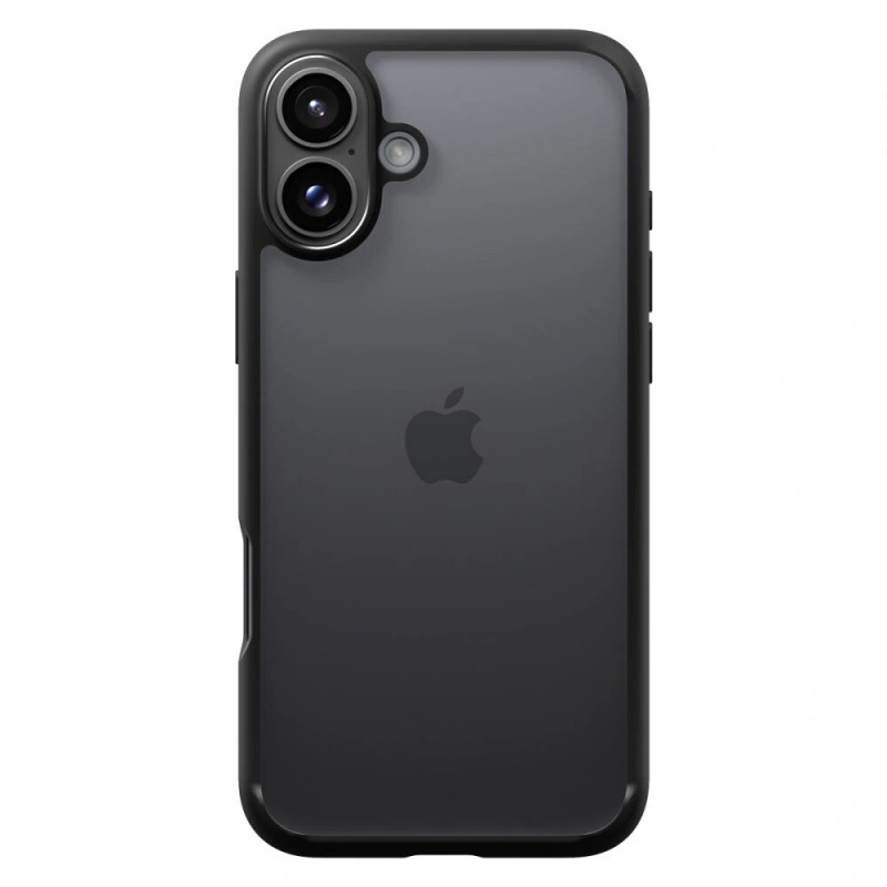 Spigen Ultra Hybrid -suojakotelo Apple iPhone 16 -puhelimelle, matta musta