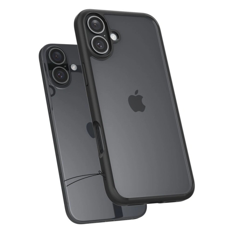 Spigen Ultra Hybrid -suojakotelo Apple iPhone 16 -puhelimelle, matta musta