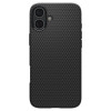 Spigen Liquid Air -suojakotelo Apple iPhone 16 -puhelimelle, matta musta