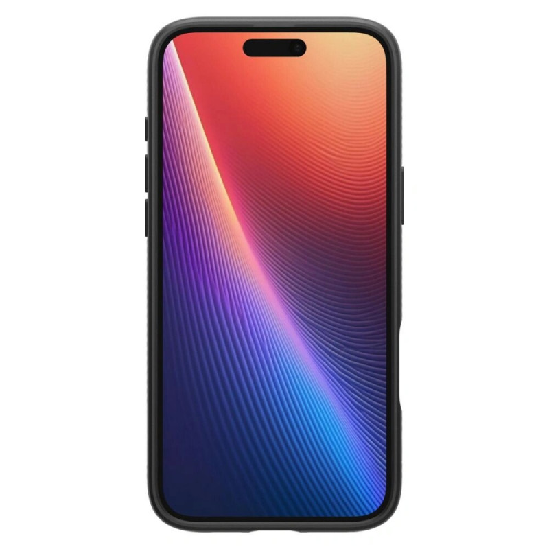 Spigen Liquid Air -suojakotelo Apple iPhone 16 -puhelimelle, matta musta