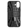 Spigen Liquid Air -suojakotelo Apple iPhone 16 -puhelimelle, matta musta