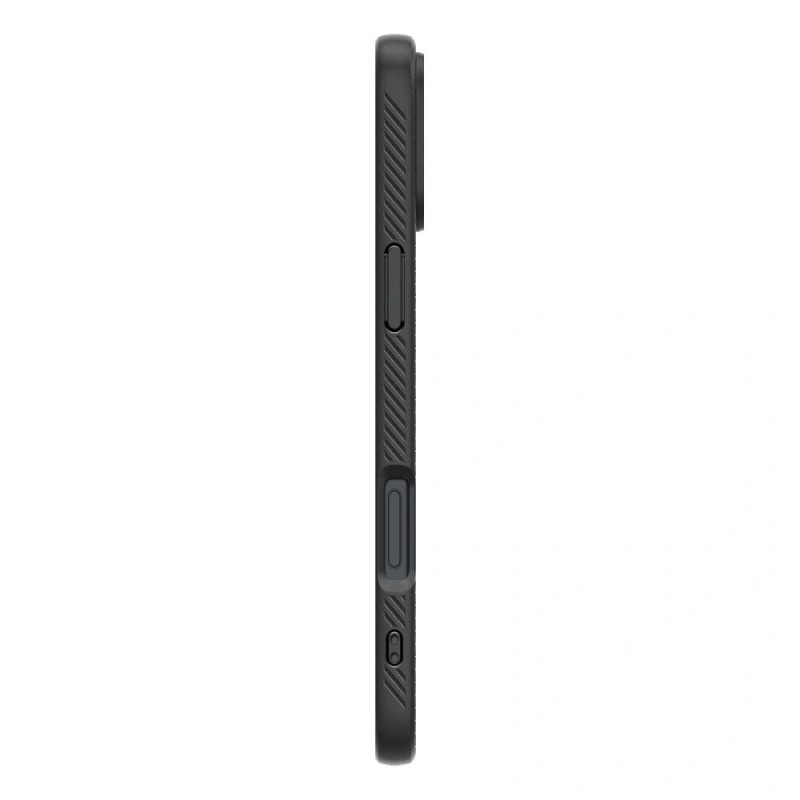 Spigen Liquid Air -suojakotelo Apple iPhone 16 -puhelimelle, matta musta