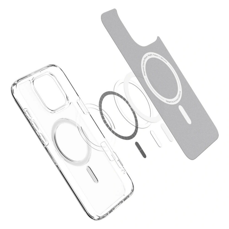 Spigen Ultra Hybrid Mag MagSafe -suojakotelo Apple iPhone 16 Pro -puhelimelle, Frost Clear