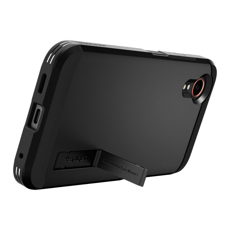 Spigen Tough Armor -suojakotelo Samsung Galaxy XCover7:lle, musta