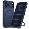 Tech-Protect MagAir Stand MagSafe CC -suojakotelo Apple iPhone 17 Pro Max / 18 Pro Max -puhelimelle, matta Deep Blue