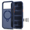 Tech-Protect MagAir Stand MagSafe CC -kuori Apple iPhone 17 Pro / 18 Pro -puhelimelle, matta Deep Blue