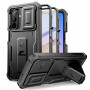 Tech-Protect Kevlar Cam+ 2-Set -suojakotelo Samsung Galaxy A17 / A18 4G / 5G -puhelimelle, musta