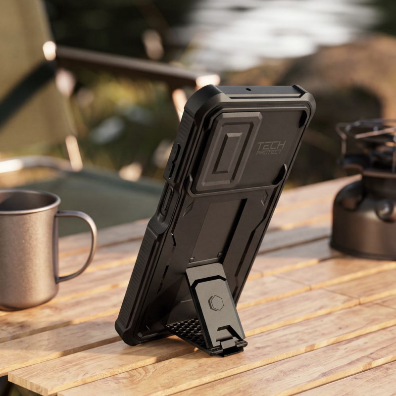 Tech-Protect Kevlar Cam+ 2-Set -suojakotelo Samsung Galaxy A17 / A18 4G / 5G -puhelimelle, musta