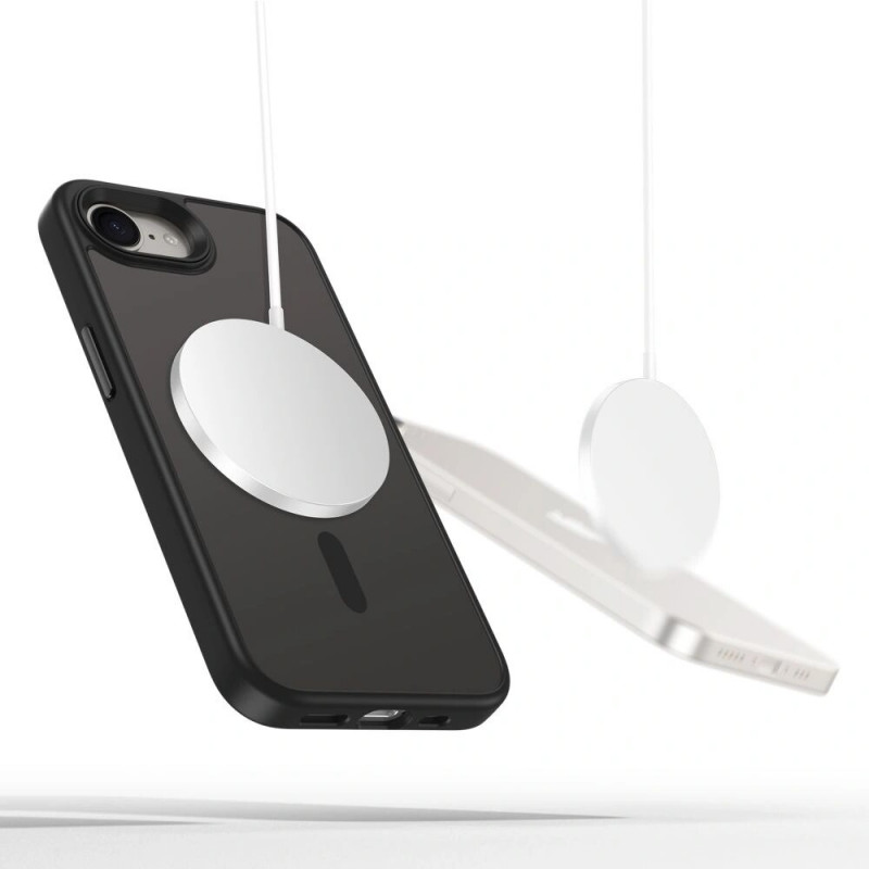 Tech-Protect Magmat MagSafe -suojakotelo Apple iPhone 17e / 16e -puhelimelle, matta musta