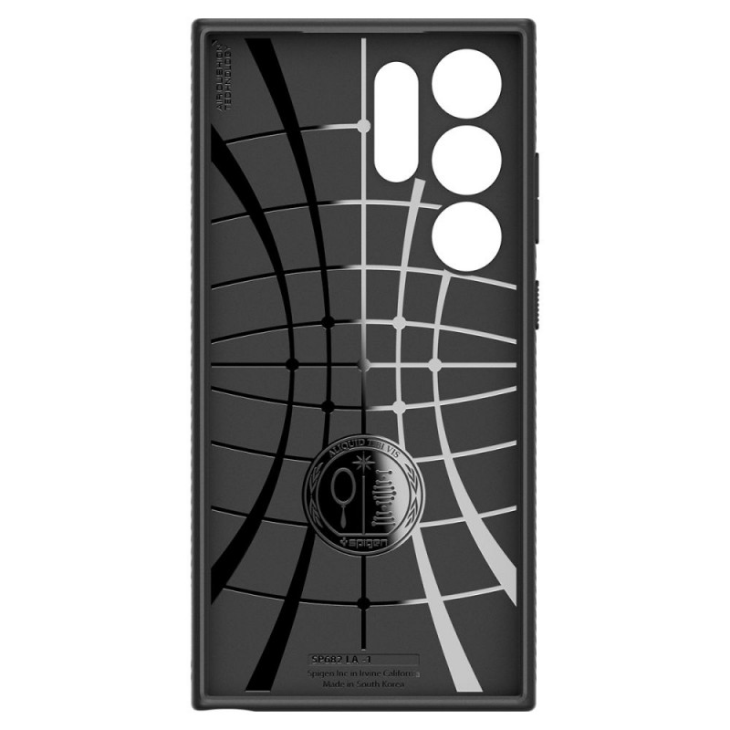 Spigen Liquid Air -suojakotelo Samsung Galaxy S24 Ultralle, matta musta