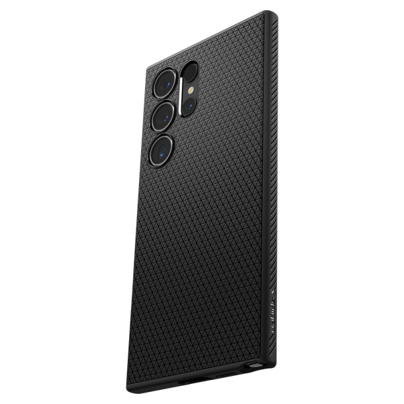 Spigen Liquid Air -suojakotelo Samsung Galaxy S24 Ultralle, matta musta