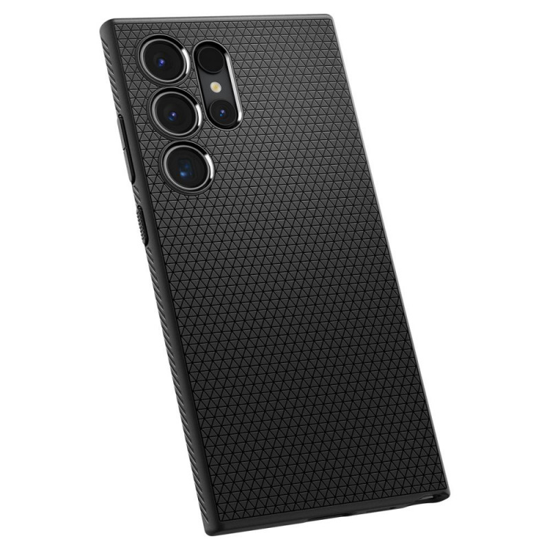 Spigen Liquid Air -suojakotelo Samsung Galaxy S24 Ultralle, matta musta