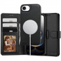Tech-Protect Wallet MagSafe -lompakkokotelo Apple iPhone 17e / 16e -puhelimelle, matta musta