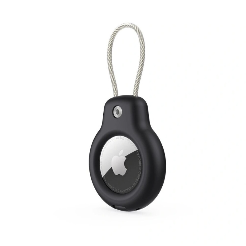 Tech-Protect Rough Vein -kotelo Apple AirTagille, musta (2 kpl)