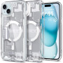Spigen Ultra Hybrid Mag -suojakotelo MagSafella Apple iPhone 15 Plus / 14 Plus -puhelimelle, Zero One, valkoinen