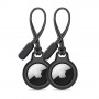 Tech-Protect Rough Chain -avainperäkotelo Apple AirTagille, musta (2 kpl)