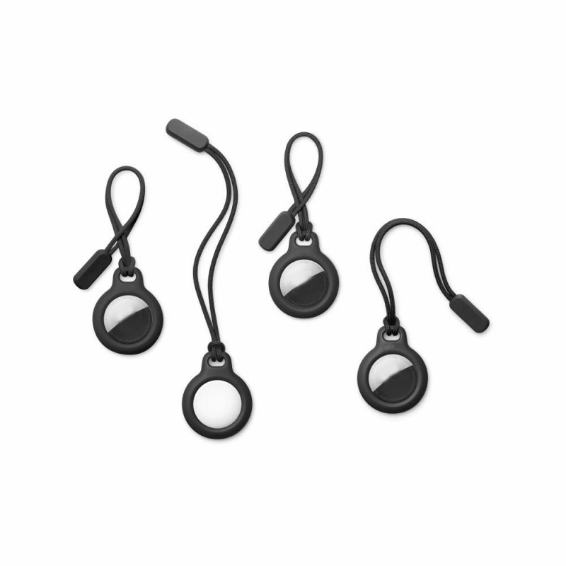 Tech-Protect Rough Chain -avainperäkotelo Apple AirTagille, musta (2 kpl)