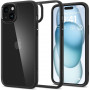 Spigen Ultra Hybrid -suojakotelo Apple iPhone 15 -puhelimelle, matta musta