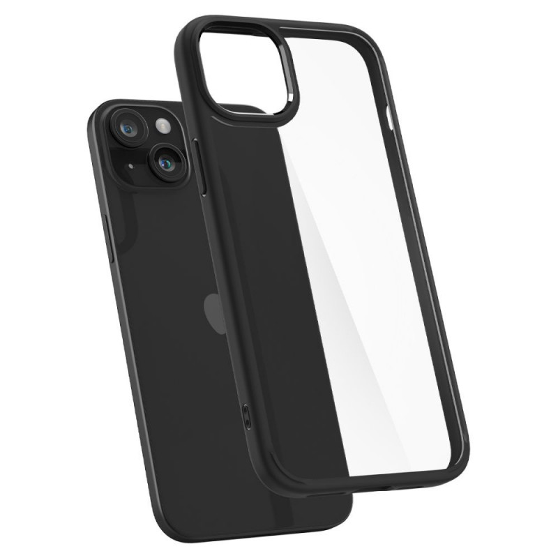 Spigen Ultra Hybrid -suojakotelo Apple iPhone 15 -puhelimelle, matta musta
