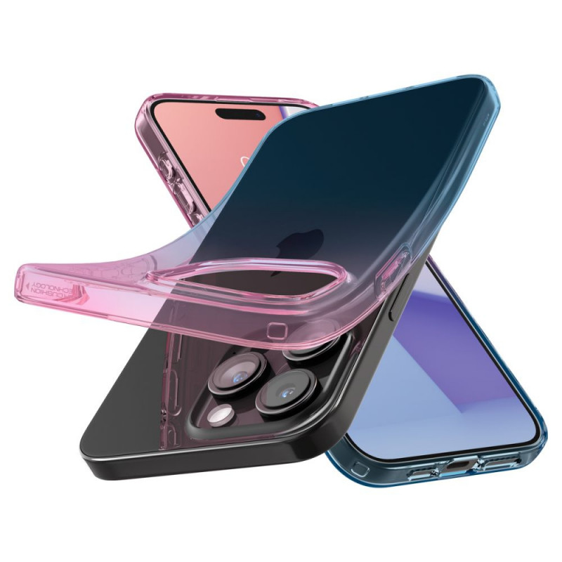 Spigen Liquid Crystal -suojakotelo Apple iPhone 15 Pro -puhelimelle, Gradation Pink